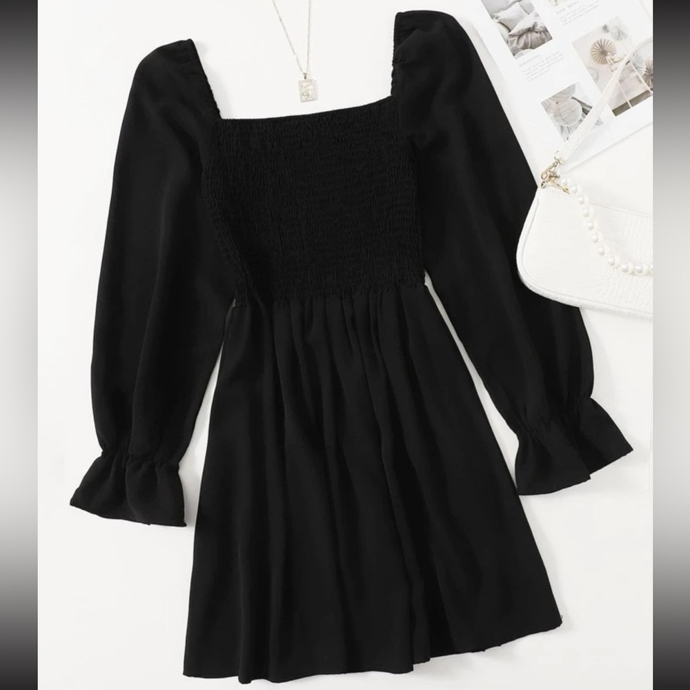 Women’s Plus Size Square Neck Milkmaid Dress